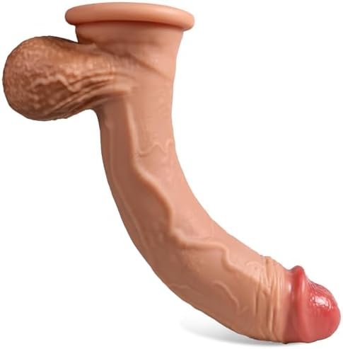 Realistic Huge Dildo 2.6 Inch Diameter Dual Layer 14 Inch Extra Large Penis Silicone Big Cock, Adult Thick Girth Sex Toy With Strong Suction Cup 2 Balls For Experienced Women - Image 3