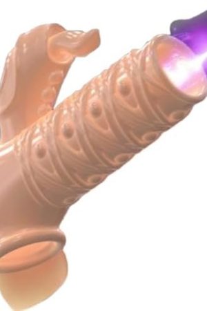 Goeskba Silicone Penis Sleeve Enlargement Sleeve Products Delay Penis Rings Sex Toys Cock Ring Penis Lock Sperm Sex For Men Adult Sex Toys (Clear)