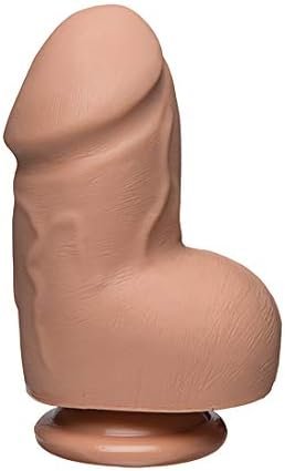 Doc Johnson The D - Fat D - 6 Inch With Balls - Ultraskyn - 6.25" Long And 2.75" Wide - Strong Suction Cup Base - O-Ring Harness Compatible Dildo, Vanilla