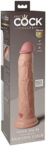 King Cock Elite 9" Silicone Dual Density Cock - Light - Image 2