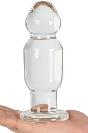 Aptitan 6.7" Large Glass Anal Plug Trainer Big Crystal Butt Plug Stimulator For Advanced Anal Training Sex Toy