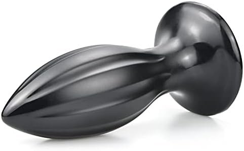 Sex Factory Pvc Anal Plugs Butt Plugs Anal Sex Toys With Suction For Masturbation Sex Toys For Men Women Couples (L) Black - Image 3