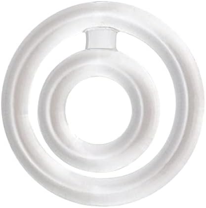 Amosfun Stretchy Silicone Cock Ring Dual Stimulation Ring Erection Delay Ring Adult Pleasure Toys For Men(Transparent Double Rings)