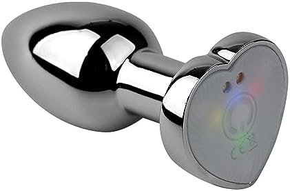 Luminous Love Base Remote Control 10 Frequency Vibration Metal Anal Plug Masturbation Anal Plug Sm Sex Toy