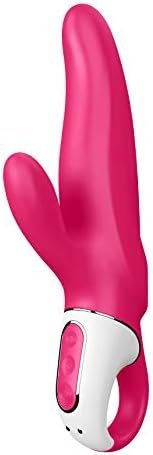 Satisfyer Mr. Rabbit Vibrator - G-Spot And Clitoris Stimulator, 12 Vibration Programs, Flexible Shaft, Retaining Ring - Soft Silicone, Waterproof, Rechargeable