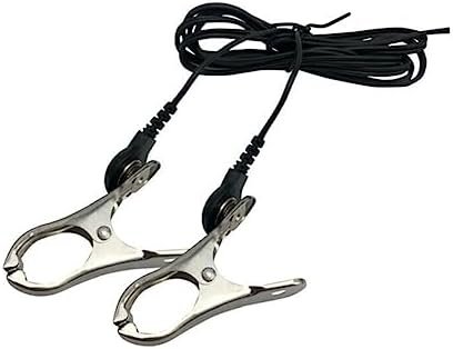 Electric Shock Nipple Clamps Clip Adjustable Current Level Nipple Jewelry Non Piercing, Suitable For Ladies Own Use And Flirting With Couples Adult Sex Toy (B) - Image 2