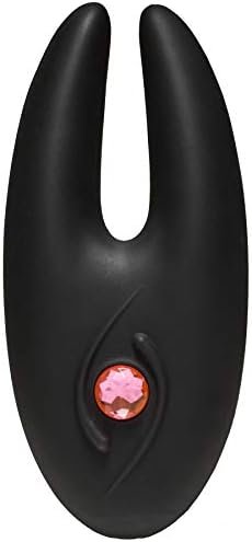 Doc Johnson Body Bling - Bliss - Jeweled 8 Function Rechargeable Mini-Vibrator In Soft And Flexible Secondskyn Silicone - Panty Vibe, Pink