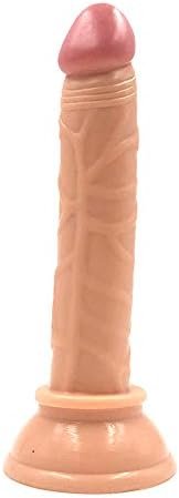 5.7 Inch Realistic Dildo, Body-Safe Material Lifelike Anal Dildo Powerful Suction Cup Dildo,Flexible Cock Adult Sex Toy From Women (Green)