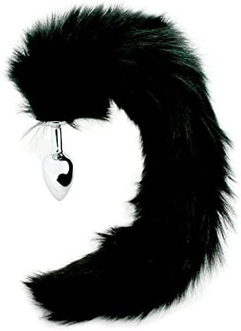 Sexy Butt Plug - Has A Plush Tail! Small Black