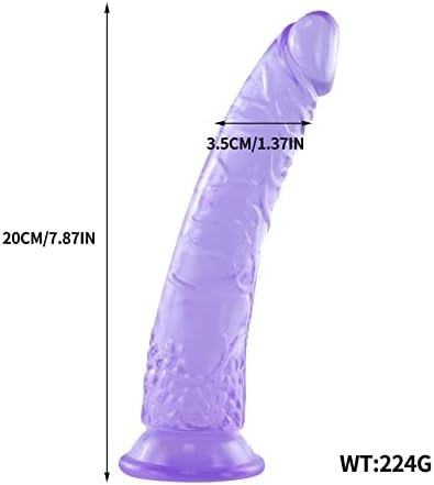 Harness & Strap-On Set, Wearable Sex Strap-On With 7.87 Inches Jelly Dildo, Adult Sex Toys For Female Masturbation And Lesbian - Image 2