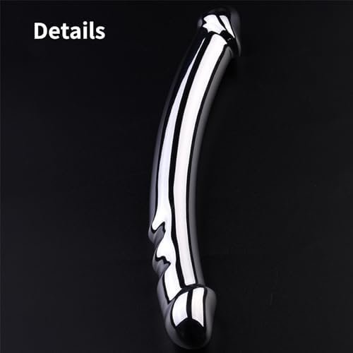 Anal Butt Plug Metal Double Ended Dildo Vaginal G-Spot And Anus Stimulator Prostate Massager Stainless Steel Adult Sex Toy For Men, Women, Couples, Gay And Lesbian - Image 3