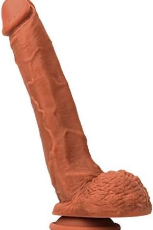 Double Layered Silicone Realistic Dildo Lifelike With Strong Suction Cup For Hands-Free Play Penis G-Spot Stimulation Adult Anal Sex Toys Unisex Couples Strap-On Compatible S613Wbhmdldn), Nude