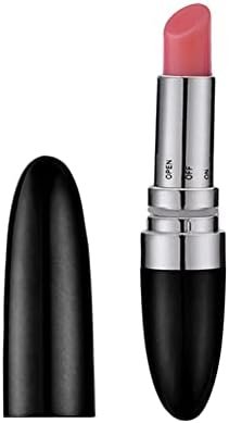 Lipstick Mini Vibrating Egg Vibrators Female Masturbator Vibrating Wireless Flirting Ricochet Sex Toys For Women (Black)