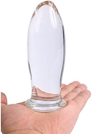 Aptitan 5.5" Large Glass Butt Plug Big Crystal Anal Plug Anal Masturbation Butt Expander Anal Trainer Toy