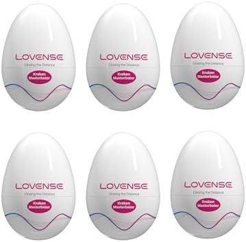 Lovense Kraken Portable Male Masturbator Egg, Disposable Pocket Pussy Masturbators, Blowjob Adult Male Sex Toys For Men Masturbation, 6 Pack Gift Kit Set