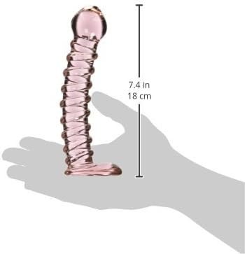 Icicles No 28 Hand Blown Glass Dildo And Water Based Lubricant (1 Oz.) - Image 2