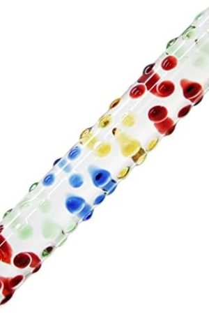 Smooth Nubby Glass G-Spot Dildo