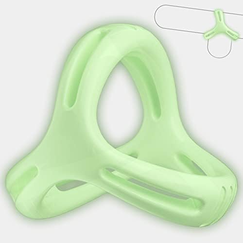 Luminous Silicone Penis Ring, Pink Fun 3 In 1 Super Soft Elastic Cock Ring For Longer Lasting Male Erections, Erotic Penis Sex Toys For Men Couple