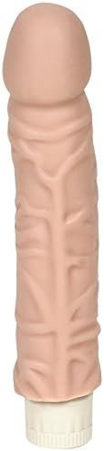 Doc Johnson Classic - 7 Inch Quivering Cock - Multi-Speed Vibrating Dong - White