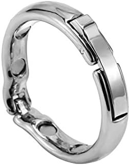 Stainless Steel Penile Stretching Exercise Magnetic Ring Metal Penis Cock Ring Stronger Erection Enhancer For Men(M) - Image 2