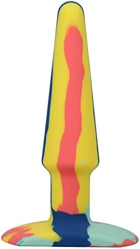 Doc Johnson A-Play - Groovy - Silicone Anal Plug - 5 Inch (1.25 Inches Wide), Sunrise