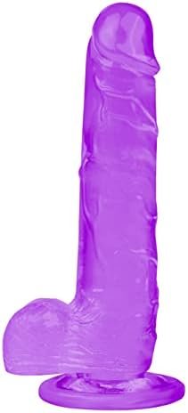 Realistic Dildo 8.5 Inch For Women, Adult Sensory Toys Sex Dildo With Suction Cup For Beginners G-Spot Stimulation Dildos Anal Sex Toys, Easy To Clean Dildo Body-Safe Material Big Dildos,Purple