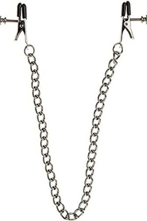 Spartacus Broad Tip Nipple Clamps With Adjustable Link Chain
