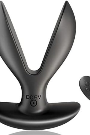 Anal Vibrator Training With 7 Vibration Silicone Vibrating Sex Toys Anal Plug Remote Control Prostate Massager Butt Plug Dilator For Men Women And Couples G-Spot Stimulator