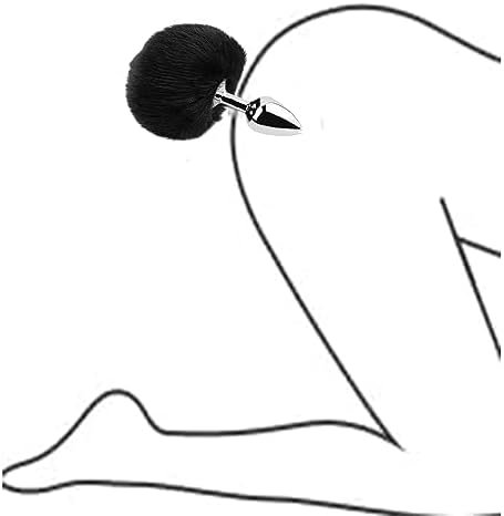 Ooiixx Short Tail Plug Cosplay Anal Plug Anal Butt Plug Adult Sex Toys For Women Men Couple Stainless Steel Anal Plug (Waterdrop Pink-S) - Image 3