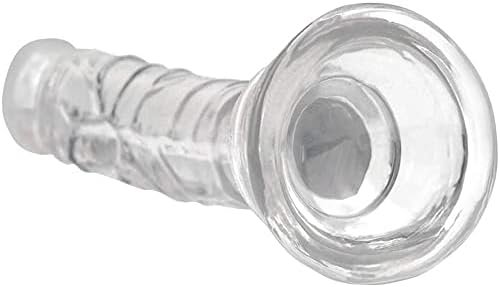 Small Realistic Dildo 5.7 Inch Mini Penis, Liquid Silicone Prostate Massager Clear Texture Double-Layer Beginner Waterproof Liquid Silicone | Butt Plug - Image 2