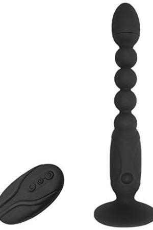 G-Spot Vibrator, Silicone Anal Beads Butt Plugs With 10 Stimulation Patterns, 3 Speeds And Hands-Free Suction Cup, Prostate Massager For Men Women And Couples