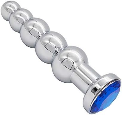Anal Plug Gem Anal Beads - 5 Beads Metal Butt Plug Pleasure Wand Anal Sex Toys For Men And Women Romi