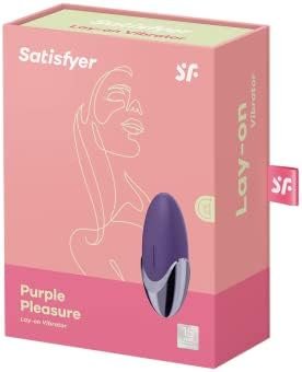 Satisfyer Purple Pleasure Lay-On Vibrator - Powerful Vibrating Clitoral Stimulator, Personal Massager For Stimulation Of Clitoris And Erogenous Zones - Soft Silicone, Waterproof, Rechargeable - Image 3