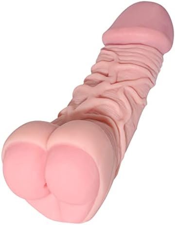 Realistic Dildo Pocket Pussy Masturbators Adult Sex Toy Stimulator With 3D Textured Mini Ass Anal, Soft Lifelike Clitoris Vaginal G-Spot Penis Dildos For Male Women Beige
