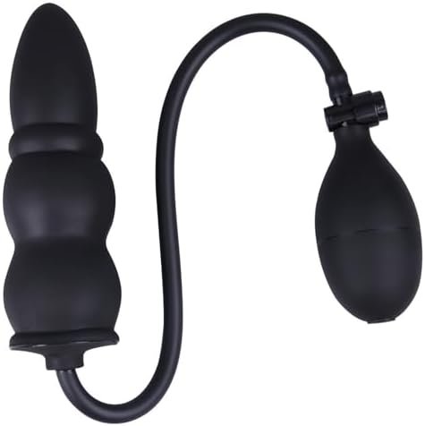 Goeskba Silicone Inflatable Anal Beads Butt Plug Beginners Sex Toys Vibrating Anal Beads Anal Plug For Adult Sex Toys