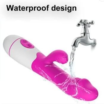 Sex Toy Massager Rabbit Vibrator Pleasure Dildo G-Spot 30 Frequency Vibration Silicone Anal (Pink) - Image 3
