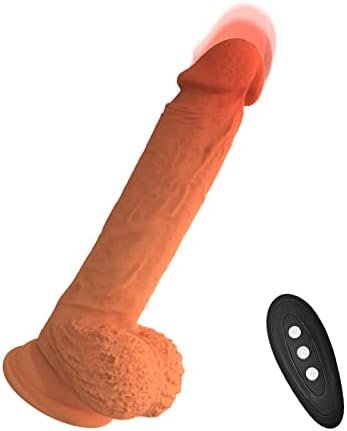 8.78In Thrusting Dildo Vibrator Sex Toy For Women/Men, Big Realistic Penis For Masturbation, Heating Suction Cup With Safe Silicone, 10 Vibrating Modes Stimulate Clitoris Anal G-Spot, Gift For Lovers