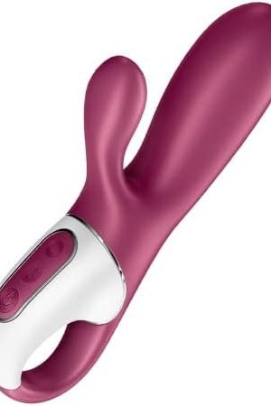 Satisfyer Hot Bunny Rabbit Vibrator With Warming Function And App Control - G-Spot And Clitoris Stimulation, Heated Vibrating Dildo - Compatible With Satisfyer App, Waterproof, Rechargeable