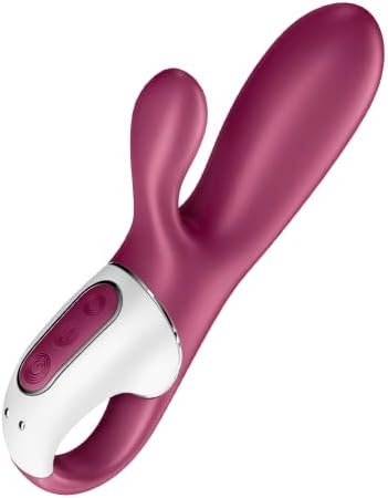 Satisfyer Hot Bunny Rabbit Vibrator With Warming Function And App Control - G-Spot And Clitoris Stimulation, Heated Vibrating Dildo - Compatible With Satisfyer App, Waterproof, Rechargeable