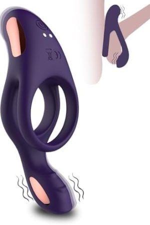 Selene Vibrating Cock Ring Dual Penis Ring Couple Vibrator Ring With 10 Vibration Modes For Longer Harder Stronger Erection Rechargeable Silicone Adult Man Sex Toys