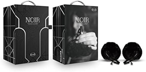 Blush Noir Pom Tickler Adjustable Nipple Clamps - Set Of 2 Date Night Bdsm Accessories - Soft Furry Poms Stimulate Without Extra Weight - Twist Screw And Removable Tips Easily Adjust - Kinky Sex Toy