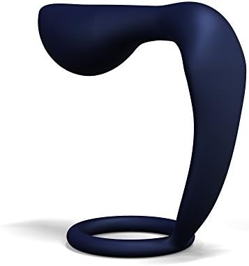 Lynk Pleasure Products Anal Orgasm Performance & Erection Enhancing Cock Ring And Anal Plug Combo - Pure Silicone - Navy Blue Fantasy Sex Toy - Image 3