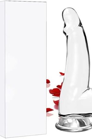 Realistic Dildos Feels Like Skin, 8 Inch Clear Dildo With Suction Cup For Hands-Free Play, Body-Safe Material And Adult Sex Toys For Women