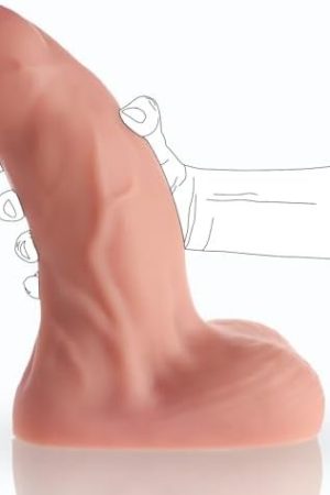 3.5'' Diameter Huge Uncircumcised Dildo, 10 Inch Dual Density Silicone Thick Foreskin Dildo Anal Plugs, Uncut Dildo Monster Fat Penis Adult Sex Toy For Experienced Male Female Anal Play