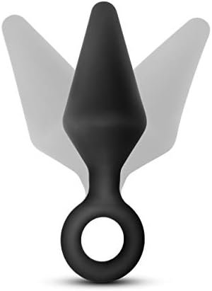 Blush Anal Adventures Platinum Ultrasilk Silicone Retrieval Ring - Small Beginners Training 3 Inch Butt Plug Adult Toy - Latex And Phthalate Free - Sex Toys For Women Men Couples - Black - Image 3