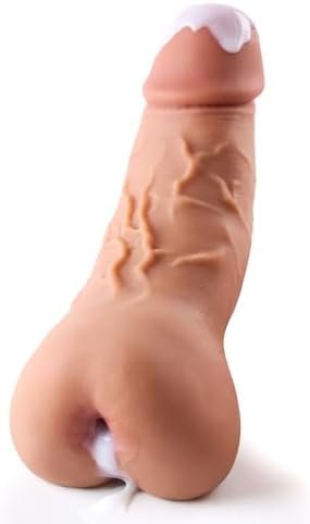 2 In 1 Realistic Dildo Pocket Pussy Male Masturbator With Penetrable Pee-Hole And Anus, Lifelike Dildos Shape Male Sex Toys With Balls For Gay Sex, Eterfore Male Sex Doll For Men Couple