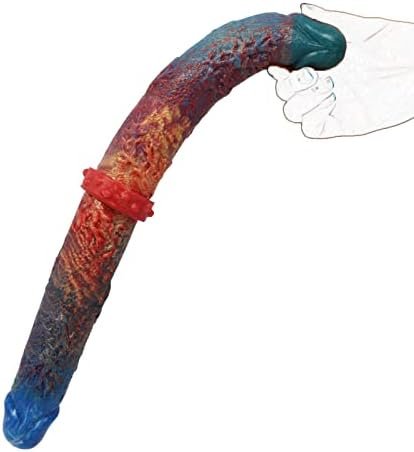 Double End Dildo, 15Inch Long Manual-Mixed Flexible Double Dong Silicone Double Headed Anal Plug For Women Lesbian Men Couples