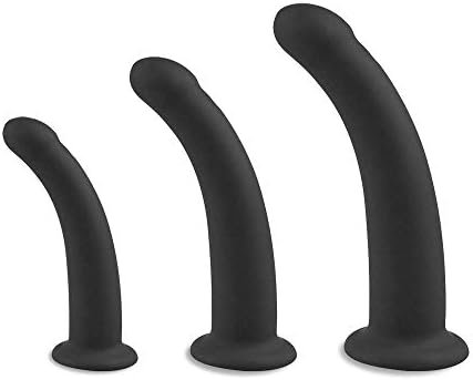 Fst Anal Plug Trainer Kit,3 Piece Strap-On Harness Dildos With Strong Suction Cup Prostate Massage G-Spot Stimulation Butt Plug Training Set For Beginners Advanced Users
