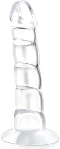 Jelly Dildo Sex Toy For Women G Spot Anal Vaginal, Flexible Realistic Clear Dildos Masturbator Stimulator With Powerful Suction Cup, Lifelike Penis Dildo For Beginners,Men, Couple