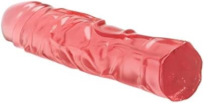 Calexotics Junior Dildo, Veined Chubby Translucence, 8.5" - Image 3